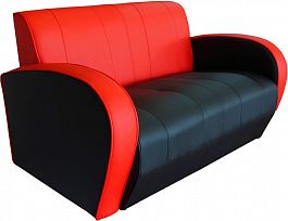 Альфа-Люкс Диван двухместный (122х76х73) Oregon 09-16 "Мягкая мебель для кабинета" ТК-002120401678 красный - Фото предпросмотра