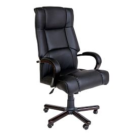 Chair A / Кресло Chair A Chair A 71x81,5x120 чёрный / темный орех - Фото предпросмотра