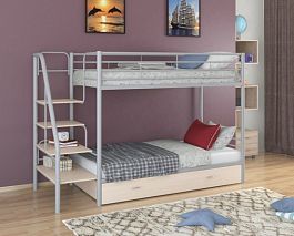Двухъярусная кровать "Толедо Я" серый - Фото предпросмотра