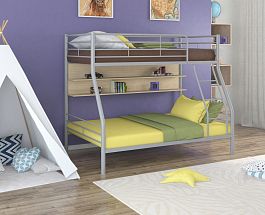 Двухъярусная кровать "Гранада-2П" серый - Фото предпросмотра