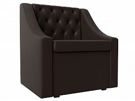 Кресло Мерлин (полностью экокожа коричневая) - Фото предпросмотра