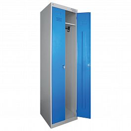 Шкаф металлический для одежды "ШРЭК-22-530", двухсекционный, 1850х530х500 мм, разборный - Фото предпросмотра