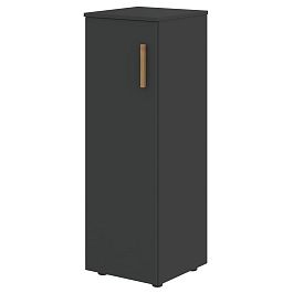 Шкаф колонка с глухой средней дверью и топом FMC 40.1(L) Черный графит/Черный графит 404х429х1213 - Фото предпросмотра