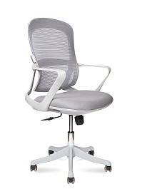 Кресло офисное / Play LB grey / серый пластик / серая ткань - Фото предпросмотра