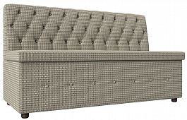 Кухонный прямой диван Вента (полностью рогожка Корфу 02) - Фото предпросмотра