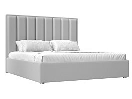 Интерьерная кровать Афродита 160 (полностью экокожа белая) - Фото предпросмотра