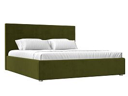 Интерьерная кровать Кариба 200 (полностью микровельвет зеленый) - Фото предпросмотра