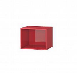 Прихожая Милан куб (362х466х350) акрил красный - Фото предпросмотра