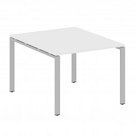 Стол для переговоров "Metal System" БП.ПРГ-1.1 белый/серый - Фото предпросмотра