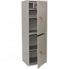 Шкаф металлический для документов BRABIX "KBS-023Т", 1253х420х350 мм, 27,5 кг, 2 отделения, сварной, 291155 - Фото предпросмотра