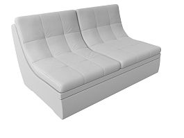 Модуль Холидей раскладной диван (полностью экокожа белая) - Фото предпросмотра