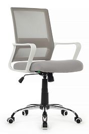Кресло Mint RCH 1029MW Белый пластик/Серая сетка - Фото предпросмотра