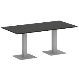 Home Office Стол прямоугольный VR.SP-5-180.2 Суар тёмный/Серый металл 1800*900*750 - Фото предпросмотра