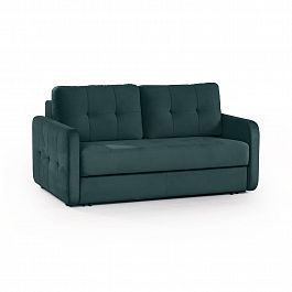 Karina 02 диван-кровать двухместный велюр зеленый - Фото предпросмотра