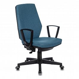 Кресло CH-545, с подлокотниками, ткань, синее, 1504022 - Фото предпросмотра