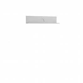 "Ливорно" Полка навесная ЛН-2 ясень анкор светлый патина серебро - Фото предпросмотра