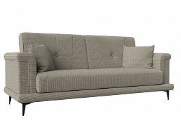 Прямой диван Неаполь (полностью рогожка Корфу 02) - Фото предпросмотра