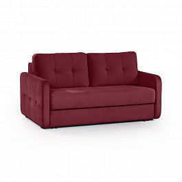 Karina 02 диван-кровать двухместный велюр красный - Фото предпросмотра
