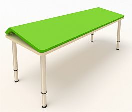 Детский стол с регулируемой наклонной столешницей зеленый - Фото предпросмотра