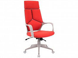 Кресло Trio Grey (ткань красная) - Фото предпросмотра
