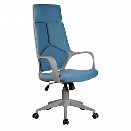 Кресло "Riva Chair" 8989 синий (серый пластик) - Фото предпросмотра