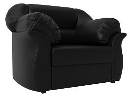 Кресло Карнелла (полностью экокожа черная) - Фото предпросмотра