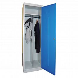 Шкаф металлический для одежды "ШРЭК-21-530", 2 отделения, 1850х530х500 мм, разборный - Фото предпросмотра