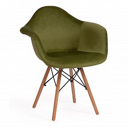 Кресло Secret De Maison CINDY SOFT (EAMES) (mod. 101), зеленый (HLR 54)/натуральный - Фото предпросмотра