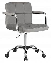 Офисное кресло для персонала DOBRIN TERRY (серый велюр (MJ9-75)) - Фото предпросмотра