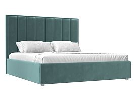 Интерьерная кровать Афродита 160 (полностью велюр бирюзовый) - Фото предпросмотра