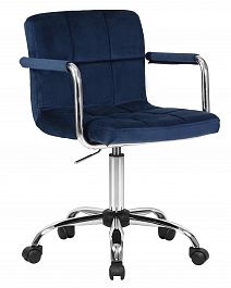 Офисное кресло для персонала DOBRIN TERRY (синий велюр (MJ9-117)) - Фото предпросмотра