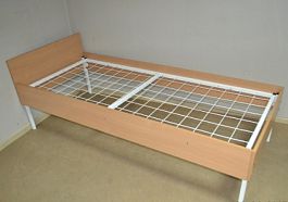 Кровать металлическая с ЛДСП К1.800-2000ЦЛСП - Фото предпросмотра