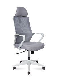 Кресло офисное / Pino grey / серый пластик / серая ткань / серая ткань - Фото предпросмотра