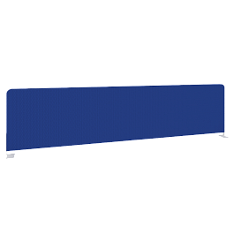 Onix Экран тканевый боковой O.TEKR-163 Синий/Белый металл 1635*390*22 - Фото предпросмотра