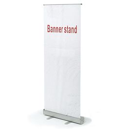 Стенд мобильный для баннера "Роллскрин 2(80)", размер рекламного поля 800х2000 мм, алюминий, 290521 - Фото предпросмотра