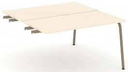 Двойной стол приставка к опорным тумбам "ESTETICA" ES.D.SPR-3-VK Сатин - Фото предпросмотра