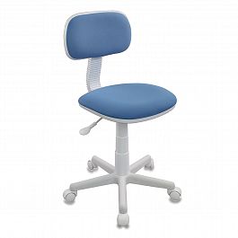 Кресло детское CH-W201NX, без подлокотников, пластик белый, голубое, 477004 - Фото предпросмотра