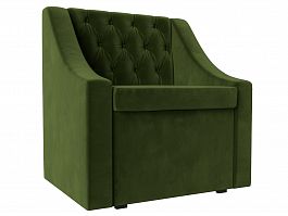 Кресло Мерлин (полностью микровельвет зеленый) - Фото предпросмотра