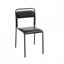 Стул Аскона мет. каркас черный к/з Z11 черный "Кресла для посетителей" ТК-002587000409 черный - Фото предпросмотра