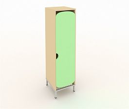 Шкаф для детской одежды на ножках ШГС1М зеленый - Фото предпросмотра