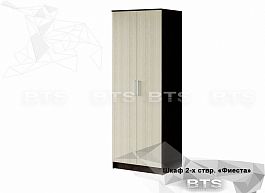 "Фиеста" шкаф 2-х створчатый (802х2216х610) (венге/лоредо) - Фото предпросмотра