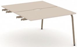 Двойной стол приставка к опорным тумбам "ESTETICA" ES.D.SPR-2-VK Капучино - Фото предпросмотра