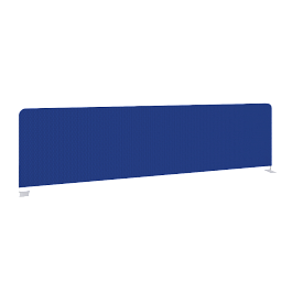 Onix Экран тканевый боковой O.TEKR-147 Синий/Белый металл 1475*390*22 - Фото предпросмотра