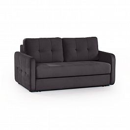 Karina 02 диван-кровать двухместный велюр серый - Фото предпросмотра