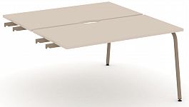 Двойной стол приставка к опорным тумбам "ESTETICA" ES.D.SPR-3-VK Капучино - Фото предпросмотра