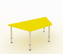 Детский стол Трапеция желтый - Фото предпросмотра