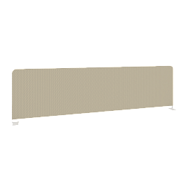 Onix Экран тканевый боковой O.TEKR-147 Тёмно-бежевый/Белый металл 1475*390*22 - Фото предпросмотра