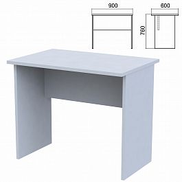 Стол письменный "Арго", 900х600х760 мм, серый - Фото предпросмотра