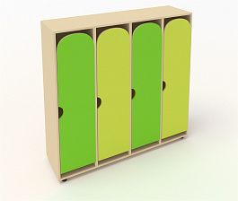 Шкаф для детской одежды ШГ4У зеленый - Фото предпросмотра