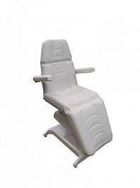 Косметологическое кресло с электроприводом "Ондеви-1" с прямыми откидными подлокотниками, с ножной педалью управления - Фото предпросмотра